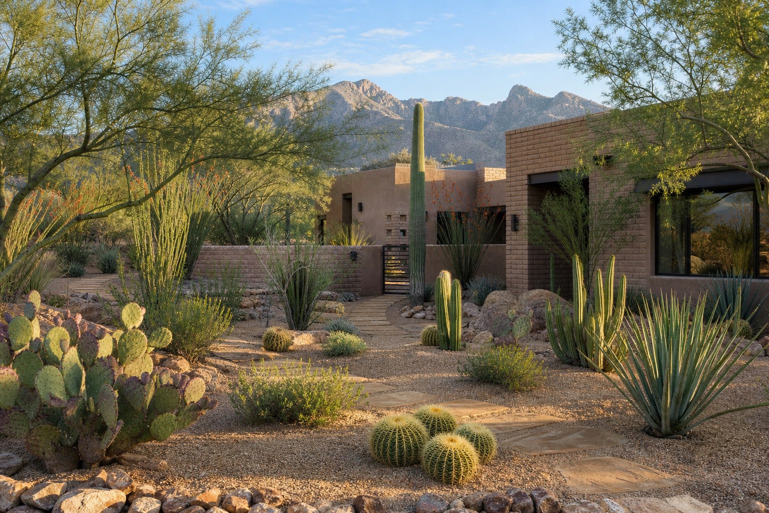 Desert landscaping in Tucson
