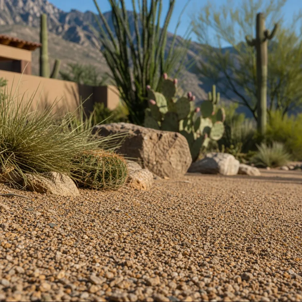 Established lawn under irrigation on a Tucson property