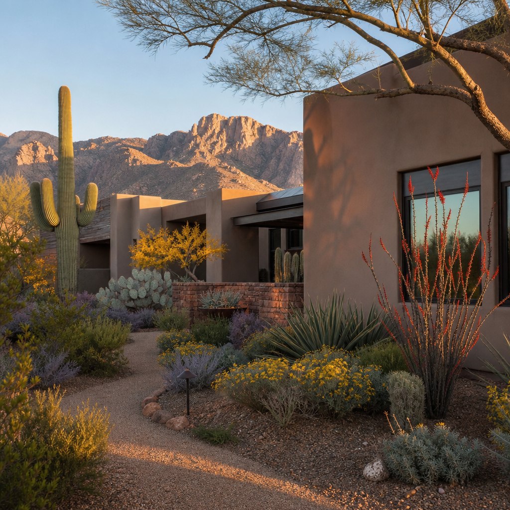 Desert landscaping in Tucson
