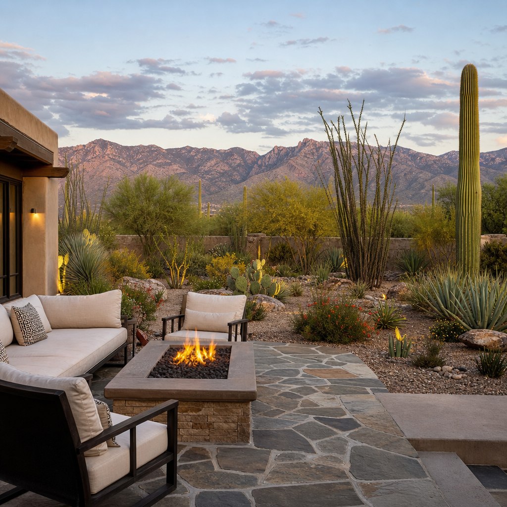 Desert landscaping in Tucson