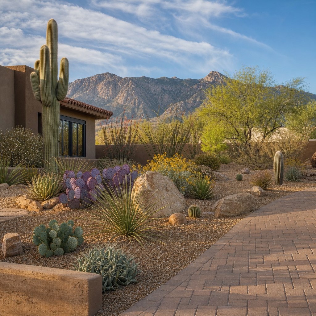Desert landscaping in Tucson